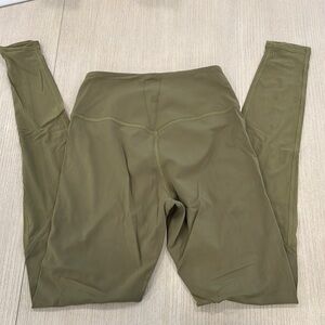Lululemon mesh olive leggings